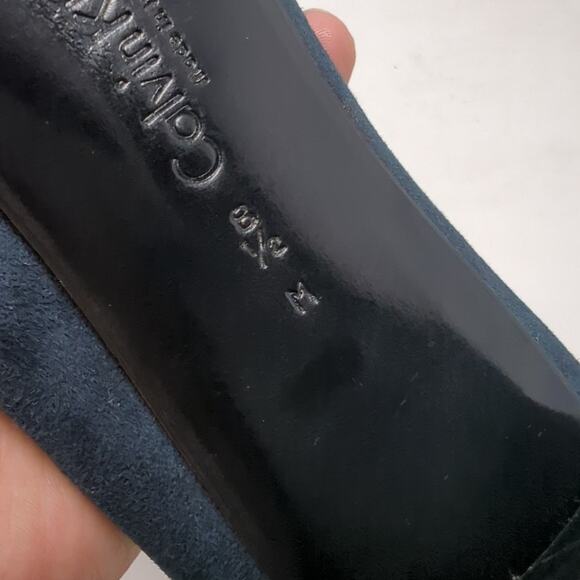 Calvin Klein Blue Suede Heels Made In Italy Womens Size 8.5 - Picture 8 of 8